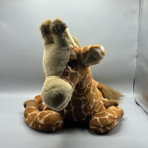 America Wego Laying Giraffe Plush Realistic Stuffed Animal 18” Vintage #2744
